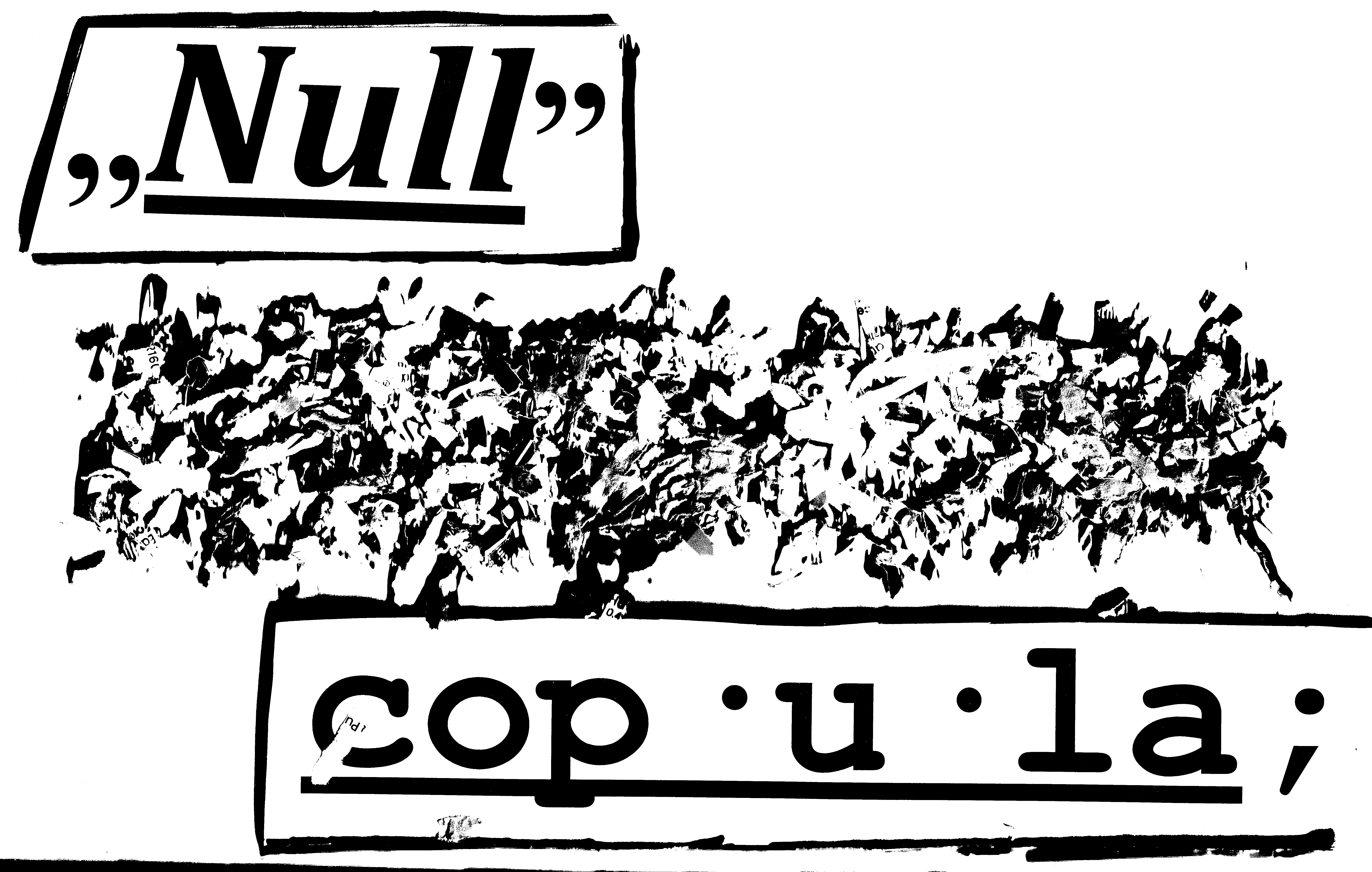 Null Copula Xerox Art Panel